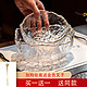 日式金边玻璃沙拉碗碟套装家用饭碗汤碗水果盘创意北欧风甜品餐具