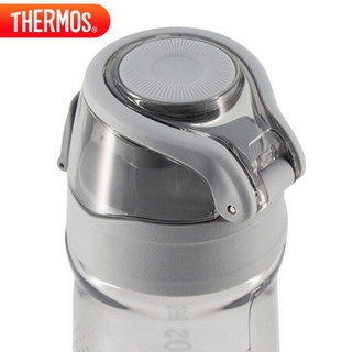 膳魔师 THERMOS 水杯550ML塑料便携运动水杯男女儿童随手杯太空杯子 Tritan材质 TCSD-550 GY