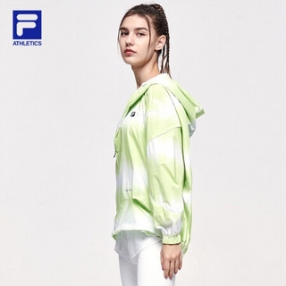 FILA ATHLETICS斐乐女士运动外套2021夏季新款连帽皮肤衣 玉石白-WT 175/92A/XL