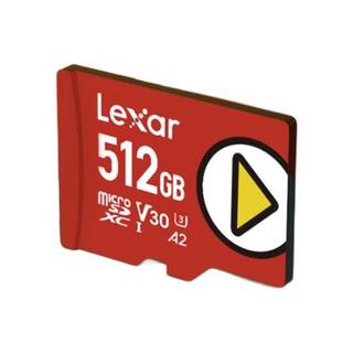 Lexar 雷克沙 PLAY系列 Micro-SD存储卡 512GB（UHS-I、V30、U3、A2）