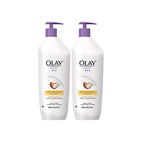 OLAY 玉兰油 超润身体乳液 含有乳木果油和维生素E及B3，20.2盎司（600ml/瓶）2瓶装