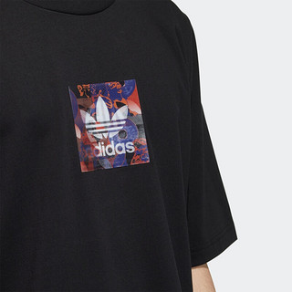 adidas 阿迪达斯 CNY Graphic Tee 男子运动T恤 H09193 黑色 M