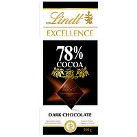 Lindt 瑞士莲 可可黑巧克力 100g/排