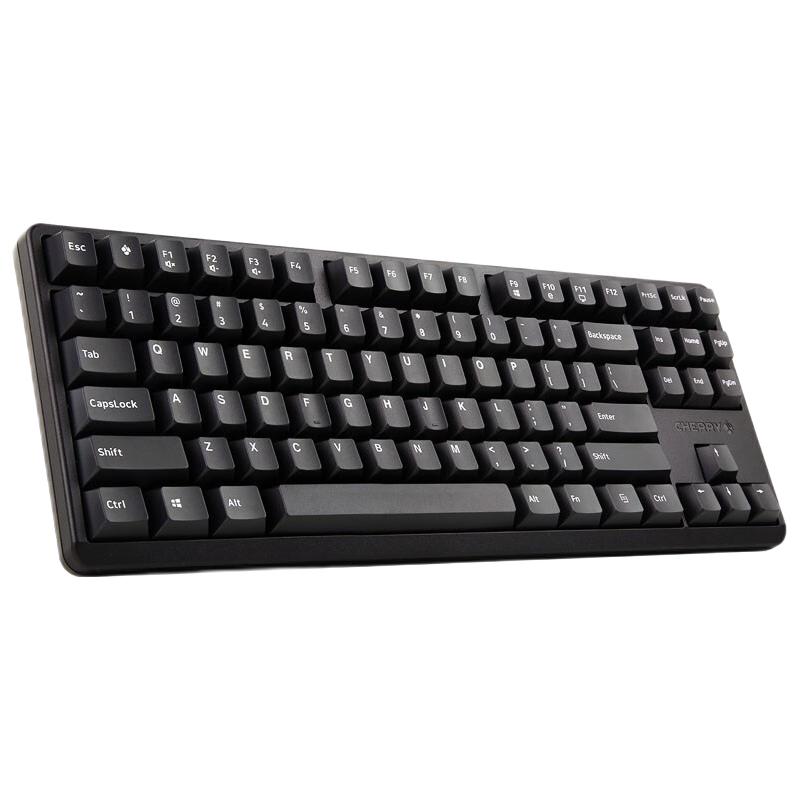 cherry 樱桃 3000 s tkl 88键 有线机械键盘 黑色 cherry黑轴 无光