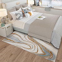 地毯地垫北欧轻奢新中式门厅地垫简约现代卧室床边地毯入户脚垫