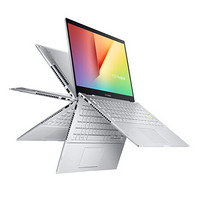 ASUS 华硕 VivoBook14 F 14英寸翻转触控轻薄笔记本电脑(十一代i7-1165G7 16G 512G 锐炬Xe MAX 4G 独显)银