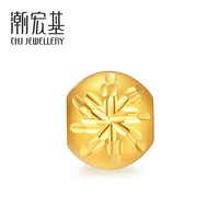 潮宏基 CHJ JEWELLERY 花珠 足金黄金转运珠串珠女款定价 SHG30000748