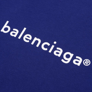 巴黎世家 BALENCIAGA 男士Gym Wear宽松版型棉质印花字母短袖T恤 612966 TIV54 1195 XL