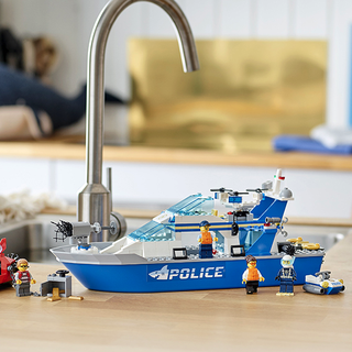 LEGO 乐高 City城市系列 60277 警用巡逻艇