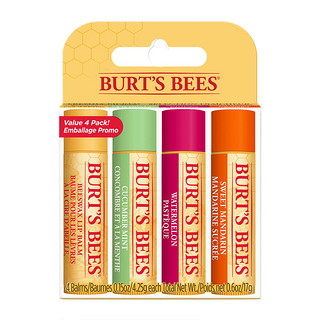 BURT'S BEES 小蜜蜂 皇牌润唇膏 无色  4.25g*4