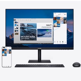HUAWEI 华为 23.8英寸 台式机 黑色(锐龙R5-4600G、核芯显卡、8GB、512GB SSD、PanguL-WEH9B+AD80HW)
