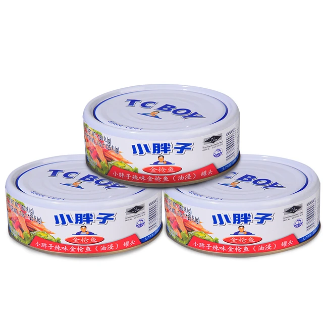 TC BOY 小胖子 辣味油浸金枪鱼罐头