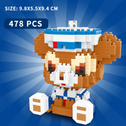 乐乐兄弟积木玩具米老鼠拼插模型唐老鸭星黛露公仔米奇创意男孩女孩