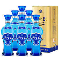 YANGHE 洋河 海之蓝 42度520ml*6瓶白酒整箱装浓香型白酒 口粮酒