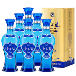 洋河 海之蓝 42%vol 绵柔浓香型白酒 520ml*6瓶