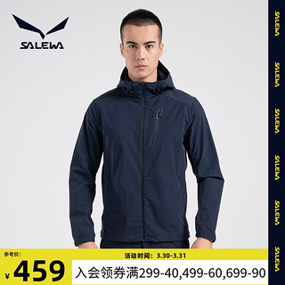 SALEWA 沙乐华 连帽外套男士2021春季新款防风防水户外休闲运动服