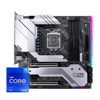 七彩虹 CVN Z590M GAMING PRO+英特尔i7-11700KF 板U游戏套装/主板+CPU套装