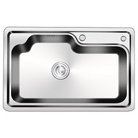 科固（KEGOO）K10034 厨房水槽大单槽 304不锈钢洗菜盆洗碗池 裸槽75*48cm