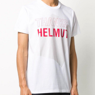 HELMUT LANG 男士圆领短袖T恤 15438788 白色 M