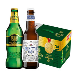 TSINGTAO 青岛啤酒 奥古特 330ml*8瓶 + 白啤 330ml*2瓶