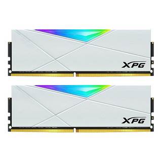 ADATA 威刚 XPG系列 龙耀 D50 DDR4 3200MHz RGB 台式机内存 RGB灯条 白色 32GB 16GB*2