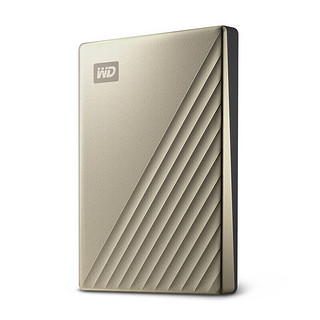 Western Digital 西部数据 My Passport Ultra系列 精英款 2.5英寸 Type-C便携移动机械硬盘 5TB USB3.0 金色