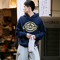 DickiesLOGO印花连帽卫衣男 新品全棉毛圈布休闲套头上衣W008305