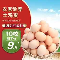 京东极速版 鲜鸡蛋  10枚-40枚约45g/枚 10枚尝鲜装2.9元