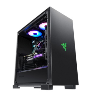 雷蛇（Razer）全新战斧组装机箱游戏主机RGB幻彩DIY 英特尔十代 3070/80水冷台式电脑 配九 5600X 6800XT 16G 500G