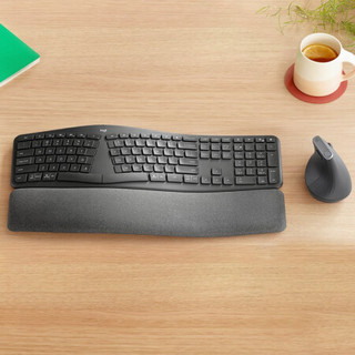 logitech 罗技 ERGO K860 键盘+MX VERTICAL 鼠标 无线键鼠套装 黑色