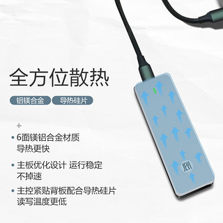 佳翼i9-GTR M.2 NVME移动硬盘盒 全铝TYPE C USB3.1GEN2 10G 9210（i9-GTR 官方标配｜双线 RTL9210主控｜太空灰）