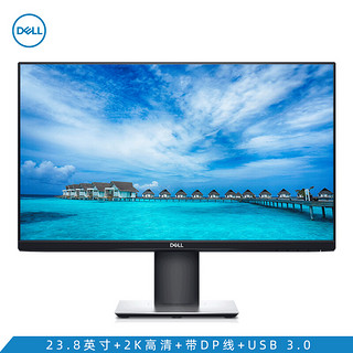 戴尔(DELL) 23.8英寸 2K高清 IPS广视角 窄边框 低蓝光 99%sRGB 商务设计 影音绘图 电脑台机显示器(P2421D)