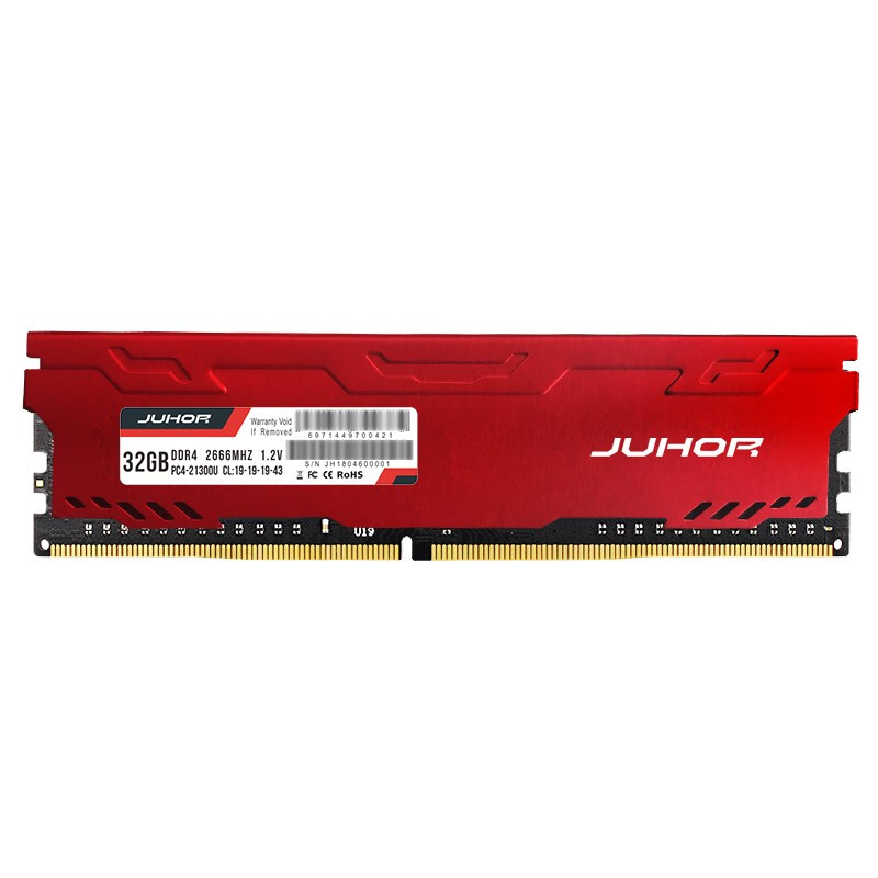 JUHOR 玖合 星辰系列 DDR4 2666MHz 红色 台式机内存 8GB