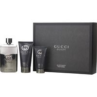 GUCCI 古驰 Guilty罪爱系列 男士香氛护理套装 (香水EDT90ml+须后乳75ml+沐浴啫喱50ml)