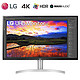 LG 32UN650-W 4K显示器HDR 内置音箱 IPS硬屏 微边框升降底座DCI-P3 95% 32英寸设计绘图液晶显示屏