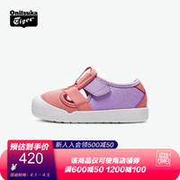 鬼塚虎 小童鞋舒适透气魔术贴童鞋 MEXICO 66 TS SANDAL 西瓜红/淡紫色 19.5