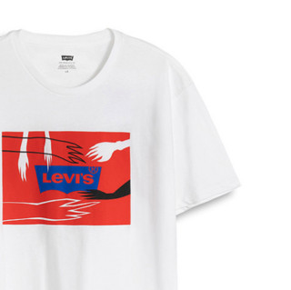 Levi's 李维斯 Futura Laboratories 新春联名系列 男士圆领短袖T恤 35951-0004 白色 XL