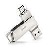 SSK 飚王 FDU050 USB 3.2 U盘 银色 128GB Type-C/USB双口