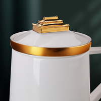 仟信原创国潮白瓷茶具 个人杯茶饼茶叶罐