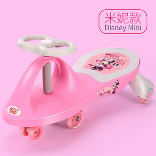 迪士尼（Disney）扭扭车Q版儿童滑行溜溜车静音轮宝宝妞妞车摇摆助步车小孩玩具车带音乐 粉色