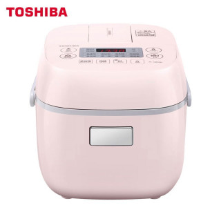 东芝(TOSHIBA)电饭煲小1.6升迷你电饭锅智能预约2-3人家用便携进口备长碳不粘煮饭锅1.6L RC-5MFNC(P)樱花粉