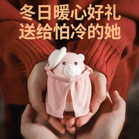 冬天生日礼物女闺蜜可爱随身便携式小熊暖手宝纪念日礼物 棕色