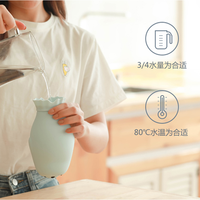 热水袋式暖手宝随身便携安全暖宝宝自发热可爱萌宠硅胶女 粉色
