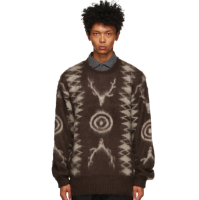 South2 West8 男士圆领毛衣 202294M201012 Brown/Beige XS