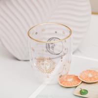 大都会艺术博物馆 日月系列双层玻璃杯咖啡奶茶水杯子 双层玻璃杯