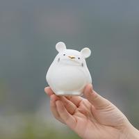 仟信慈艺「归属」德化白瓷陶瓷创意个性摆件可爱生肖鼠 归属