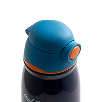 大嘴猴(Paul Frank)保温杯316不锈钢儿童吸管杯杯盖两用宝宝水杯便携水壶送杯套 590ml PFD317 勇敢宇航员