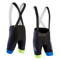 迪卡侬XC越野山地车自行车骑行服春秋男短袖背带骑行裤弹力OVBRR
