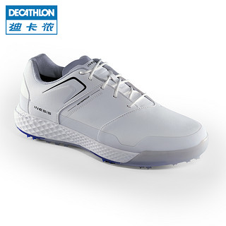 DECATHLON 迪卡侬 高尔夫球鞋男新款 防水透气轻便有钉鞋 舒适运动鞋IVE2（40、透气款-蓝色）