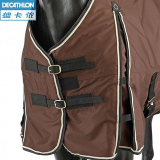 DECATHLON 迪卡侬 防水户外马衣 马术运动 轻便马厩马毯马匹大马小马IVG3 棕色 125cm